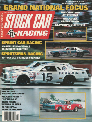 STOCK CAR RACING 1979 NOV - WEISGLASS,DARRELL,POCONO,Frankie's,Cook,Proj Mod